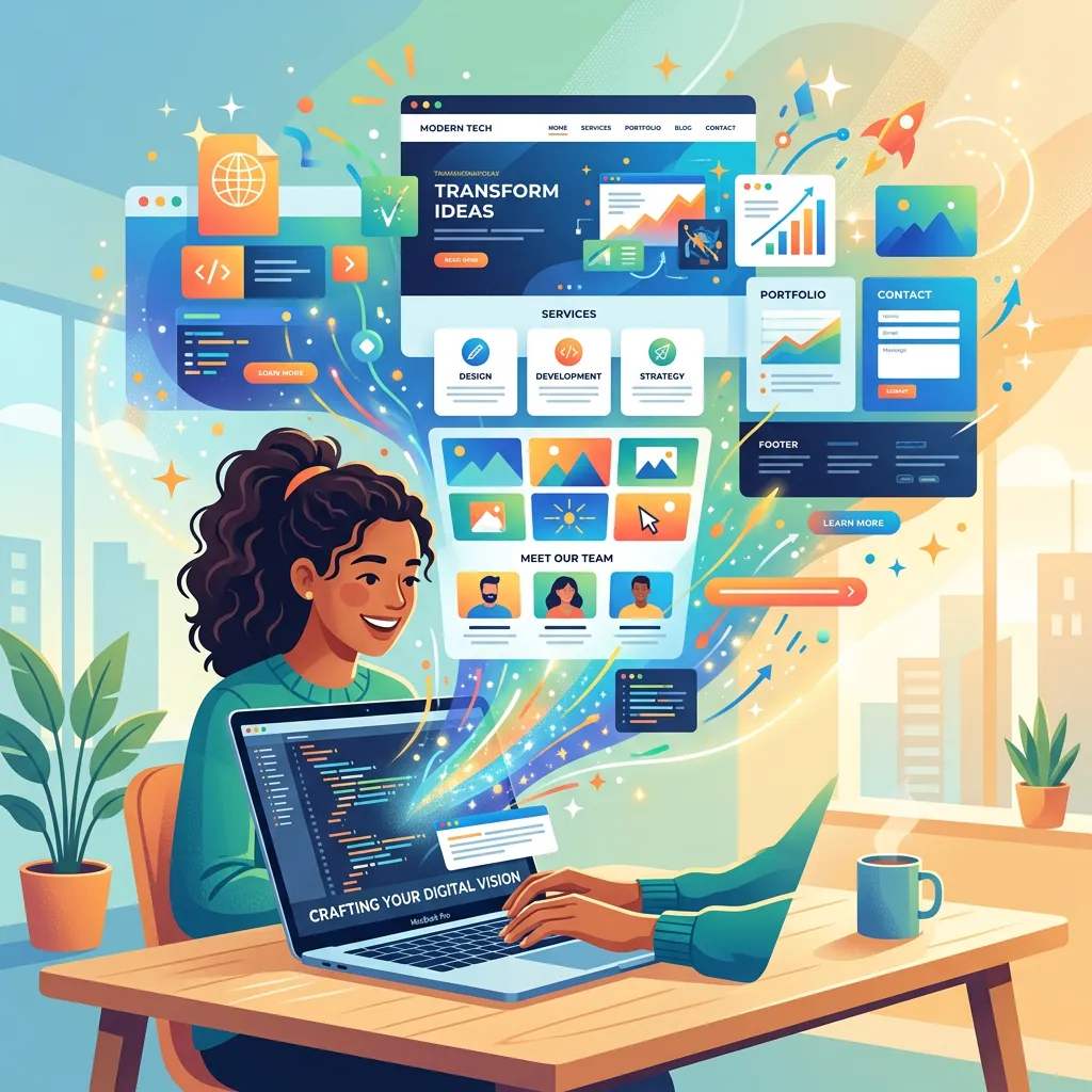Ilustração sobre Passo a passo: do zero ao site no ar
